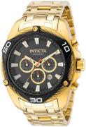 Invicta Miesten kello 38570 Bolt Musta/Kullansävytetty teräs Ø50 mm