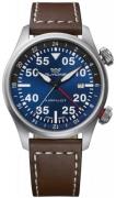 Glycine Miesten kello GL0351 Airpilot GTM Sininen/Nahka Ø44 mm