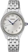 Seiko Naisten kello SUR479P1 Dress Hopea/Teräs Ø29 mm