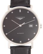 Longines Miesten kello L4.910.4.57.2 Elegant Musta/Nahka Ø39 mm