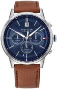 Tommy Hilfiger Miesten kello 1791629 Sininen/Nahka Ø44 mm