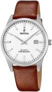 Festina Miesten kello F20512-2 Valkoinen/Nahka Ø39 mm