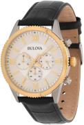 Bulova Miesten kello 98A218 Classic Valkoinen/Nahka Ø42.5 mm