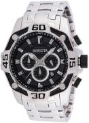 Invicta Miesten kello 33844 Musta/Teräs Ø52 mm