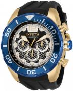 Invicta Miesten kello 33823 Musta/Kumi Ø52 mm