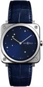 Bell & Ross BR-S-DIAMOND-EAGLE Br S Quartz Sininen/Nahka