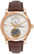 Jaeger LeCoultre Miesten kello 1562421 Master Tourbillon Hopea/Nahka