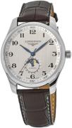 Longines Miesten kello L2.919.4.78.3 Master Hopea/Nahka Ø42 mm