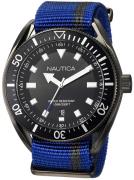 Nautica Miesten kello NAPPRF002 Musta/Tekstiili Ø45 mm