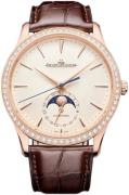 Jaeger LeCoultre Miesten kello 1362502 Master Ultra Thin Beige/Nahka