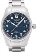 Longines Miesten kello L3.811.4.93.6 Spirit Sininen/Teräs Ø42 mm