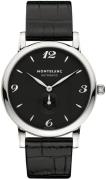 Montblanc Miesten kello 107072 Star Musta/Nahka Ø39 mm