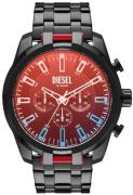 Diesel Miesten kello DZ4589 Split Punainen/Teräs Ø51 mm