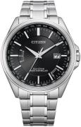 Citizen Miesten kello CB0250-84E Radio Controlled Musta/Teräs Ø43 mm