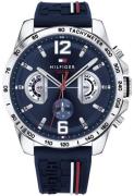 Tommy Hilfiger Miesten kello 1791476 Sininen/Kumi Ø46 mm