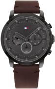 Tommy Hilfiger Miesten kello 1791799 Dressed Up Harmaa/Nahka Ø46 mm