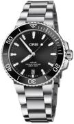 Oris Miesten kello 01 733 7732 4134-07 8 21 05PEB Aquis Musta/Teräs