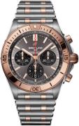 Breitling Miesten kello UB0134101B1U1 Chronomat B01 42 Harmaa/18K