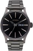 Nixon Miesten kello A3565084-00 The Sentry Musta/Teräs Ø42 mm