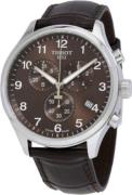 Tissot Miesten kello T116.617.16.297.00 Chrono Xl Ruskea/Nahka Ø45 mm