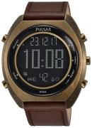 Pulsar Miesten kello P5A030X1 X LCD/Nahka Ø44.5 mm