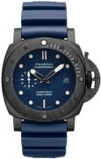 Panerai Miesten kello PAM01232 Submersible Sininen/Kumi Ø44 mm