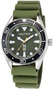 Nautica Miesten kello NAPFWF114 Vihreä/Kumi Ø44 mm