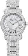 Chopard Naisten kello 274302-1004 Happy Sport Valkoinen/18K