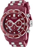 Invicta Miesten kello 40932 Pro Diver Punainen/Teräs Ø48 mm