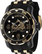 Invicta Miesten kello 42323 NHL Musta/Kullansävytetty teräs Ø48 mm