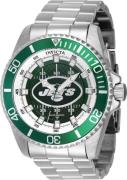 Invicta Miesten kello 43331 NFL Vihreä/Teräs Ø52 mm