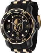 Invicta Miesten kello 42321 NHL Musta/Kullansävytetty teräs Ø48 mm