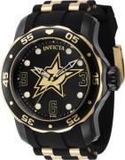 Invicta Miesten kello 42325 NHL Musta/Kullansävytetty teräs Ø48 mm