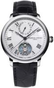 Frederique Constant Miesten kello FC-810MC3S6 Slimline Hopea/Nahka