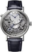 Breguet Miesten kello 7597BB-G1-9WU Tradition Hopea/Nahka Ø40 mm