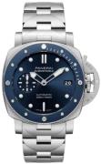 Panerai Miesten kello PAM02068 Submersible Sininen/Teräs Ø42 mm