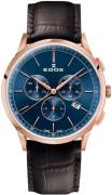 Edox Miesten kello 10236-37RC-BUIR Les Bemonts Sininen/Nahka Ø42 mm