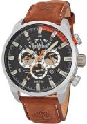 Timberland Miesten kello TDWGF2100603 Henniker III Musta/Nahka Ø47 mm