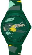 Lacoste Miesten kello 2011186 Neocroc Vihreä/Muovi Ø42 mm