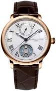 Frederique Constant Miesten kello FC-810MC3S9 Slimline Hopea/Nahka