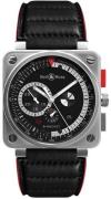 Bell & Ross Miesten kello BR0194-B-ROCKET BR 01-94 Musta/Nahka