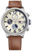 Tommy Hilfiger Miesten kello 1791239 Jackson Beige/Nahka Ø44 mm