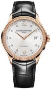 Baume & Mercier Miesten kello M0A10194 Clifton Hopea/Nahka Ø39 mm