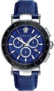 Versace Miesten kello VFG020013 Mystique Sport Sininen/Nahka Ø46 mm