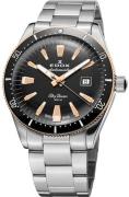 Edox Miesten kello 80126-357RNM-NIRB Skydiver Musta/Teräs Ø42 mm