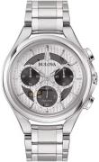 Bulova Miesten kello 96A301 Chronograph Valkoinen/Teräs Ø45 mm