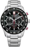 Citizen Miesten kello CA4484-88E Chrono Sport Musta/Teräs Ø43 mm