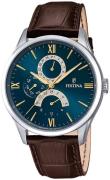 Festina Miesten kello F16823-A Timeless Sininen/Nahka Ø43.5 mm