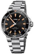 Oris Miesten kello 01 733 7730 4159-07 8 24 05PEB Diving Musta/Teräs