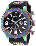 Invicta Miesten kello 25189 Jason Taylor Musta/Teräs Ø52 mm